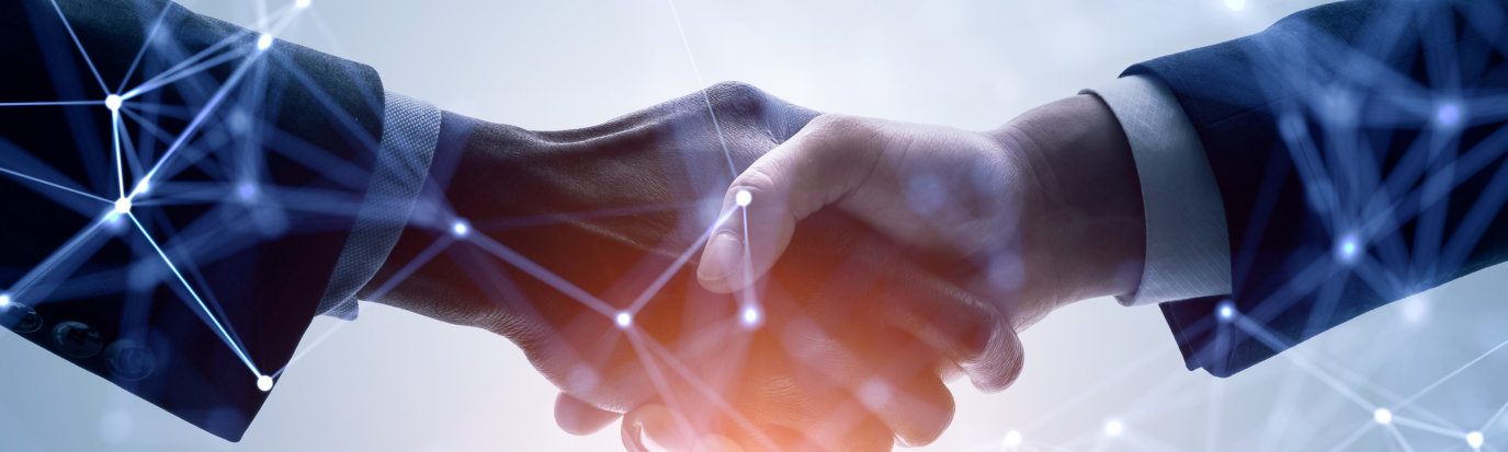 Connecting Hands or shaking hands